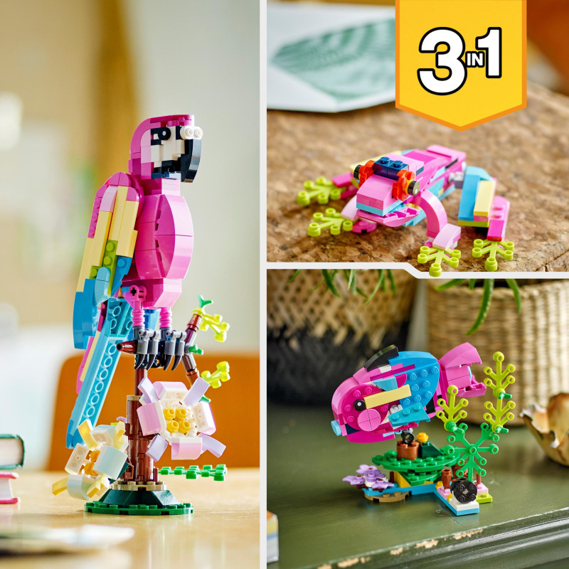 Produktbild för LEGO Creator Exotisk rosa papegoja