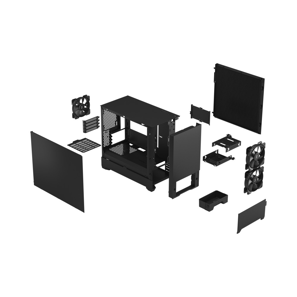 Produktbild för Fractal Design Pop Mini Silent Mini Tower Svart