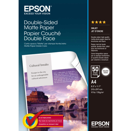 EPSON Epson Double-Sided Matte Paper - A4 - 50 ark