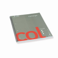 Produktbild för Bantex Col anteckningsböcker A4+ 70 ark Grå, Röd