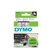 Miniatyr av produktbild för DYMO D1 - Standardpolyesteretiketter - Svart på vitt - 9mm x 7m