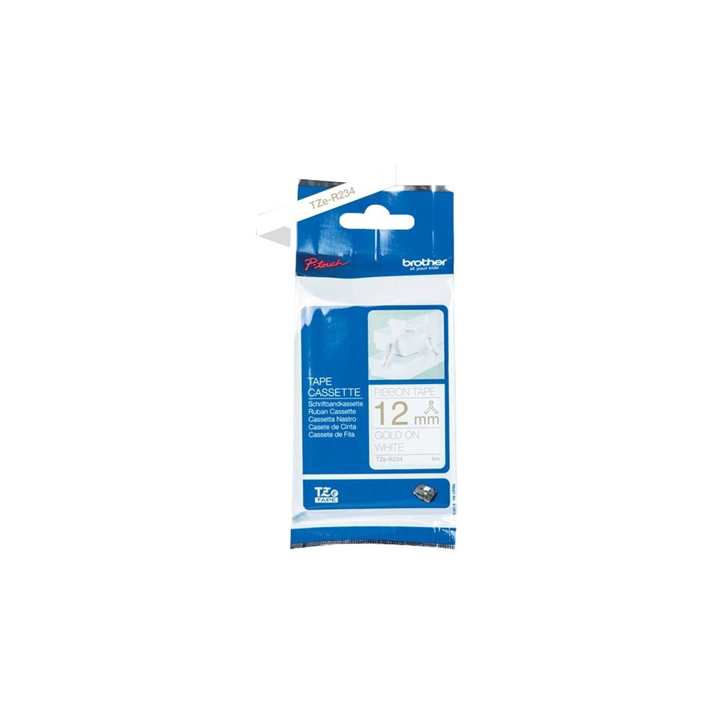 Produktbild för Brother TZe-R234 - bandtejp - 1 kassett(er) - Rulle (1,2 cm x 4 m)