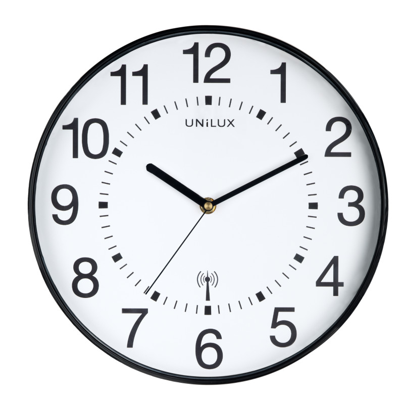 Produktbild för Unilux WAVE Atomic clock Rund Svart