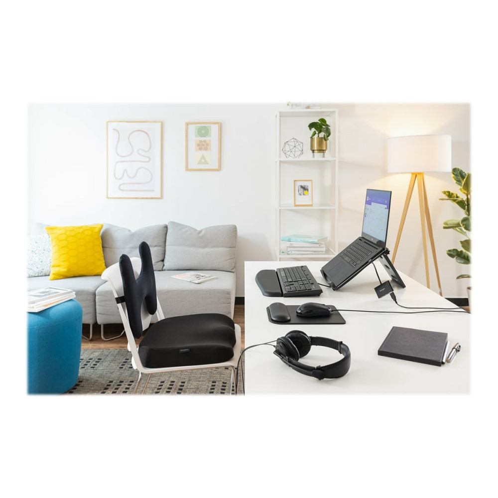 Produktbild för Kensington Ergonomic Memory Foam Seat Cushion - sittdyna - svart
