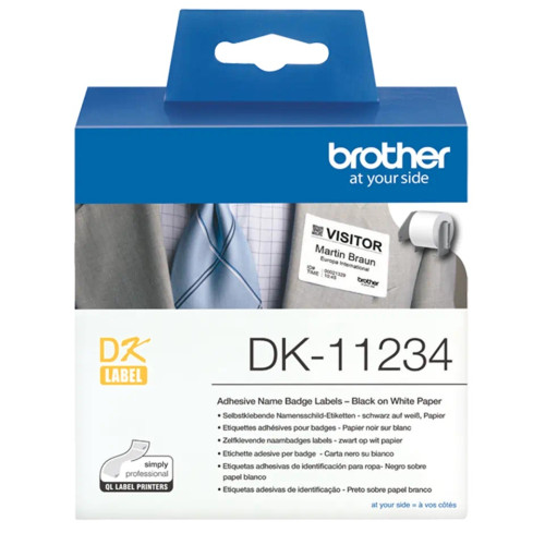 Brother Brother DK-11234 utskriftsbara etiketter Vit Självhäftande skrivaretikett