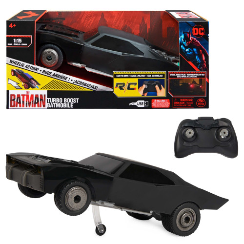 BATMAN DC Comics The Batman Turbo Boost Batmobile radiostyrd modell Bil Elmotor 1:15