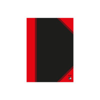 Miniatyr av produktbild för Bantex 100302813 anteckningsböcker A5 96 ark Svart, Röd
