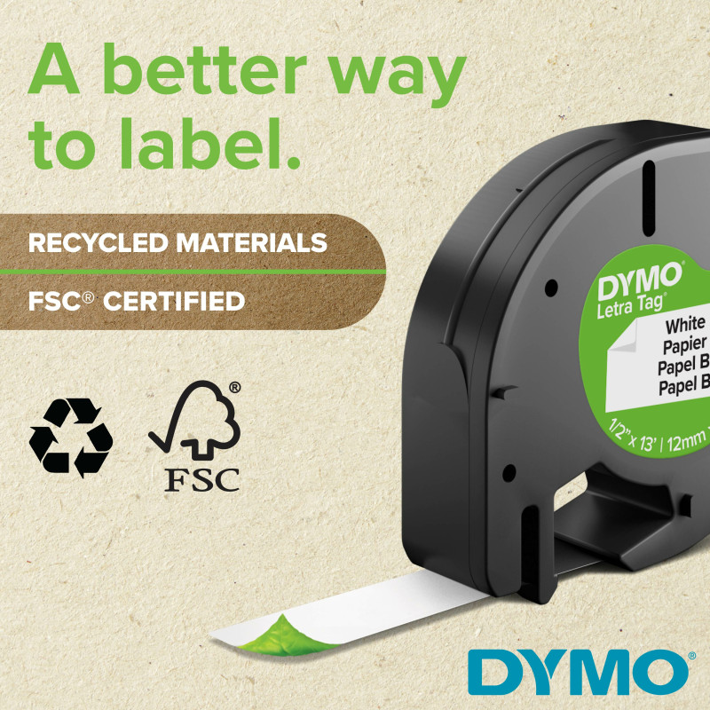 Produktbild för DYMO LetraTag LT-100H + Tape etikettskrivare 160 x 160 DPI 6,8 mm/sek ABC