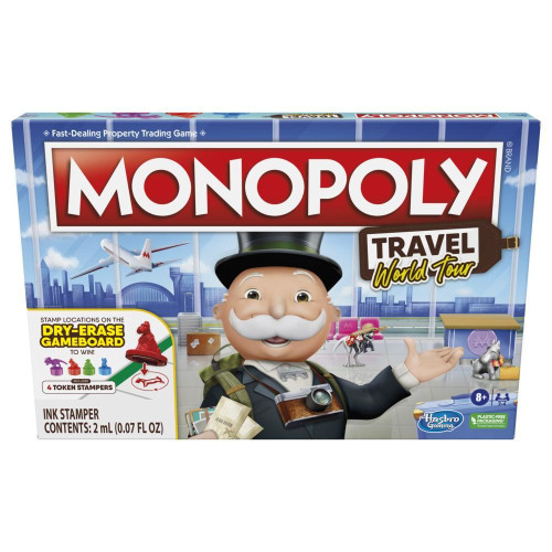 Hasbro Monopoly Travel World Tour Monopoly Travel World Tour Brädspel Familj
