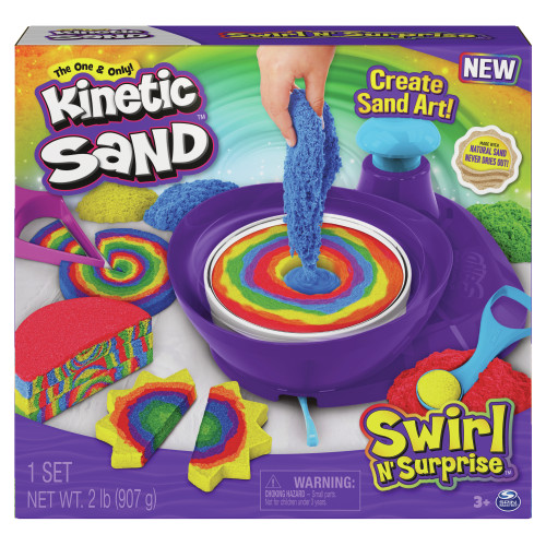Spin Master Kinetic Sand Swirl N’ Surprise