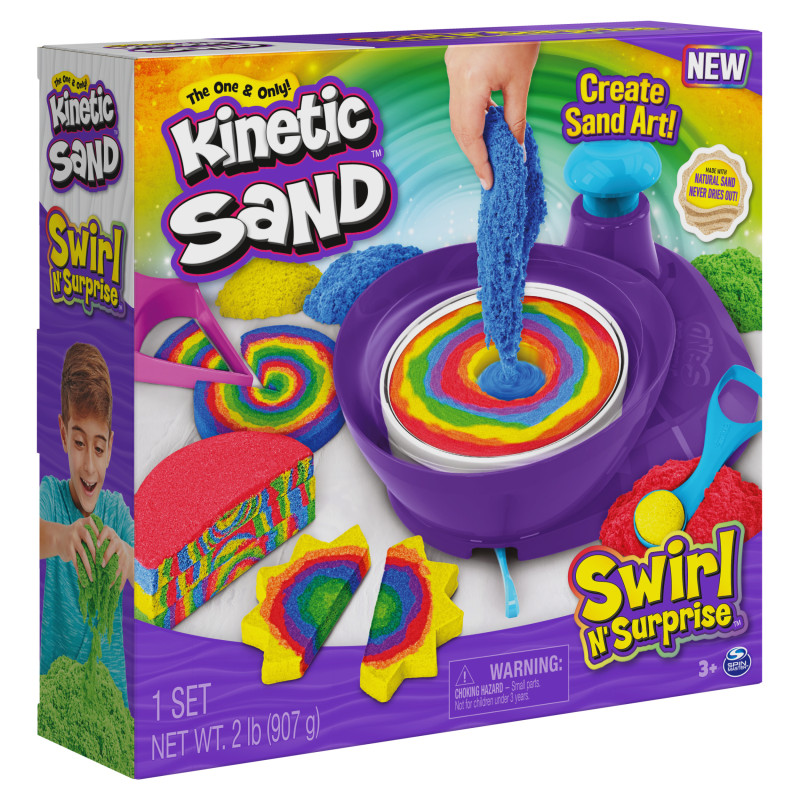 Produktbild för Kinetic Sand Swirl N’ Surprise