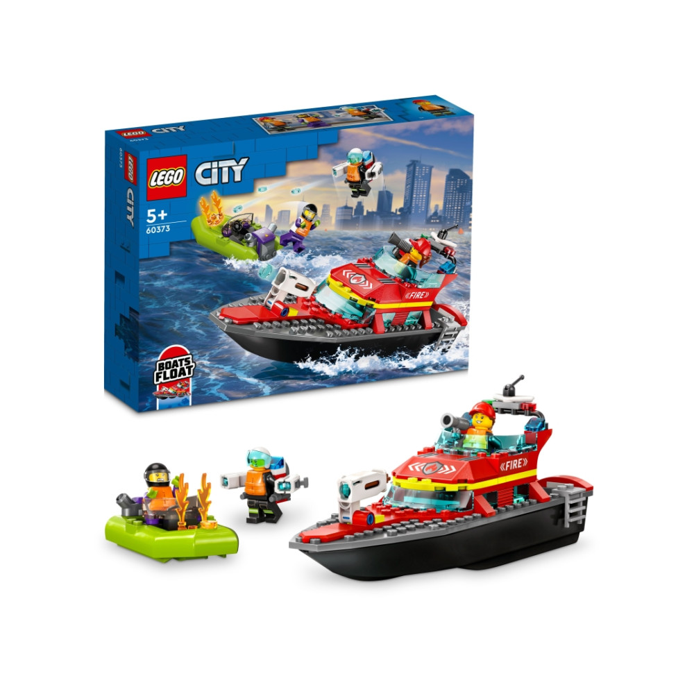 Produktbild för LEGO City 60373 - Fire Rescue Boat - byggsats