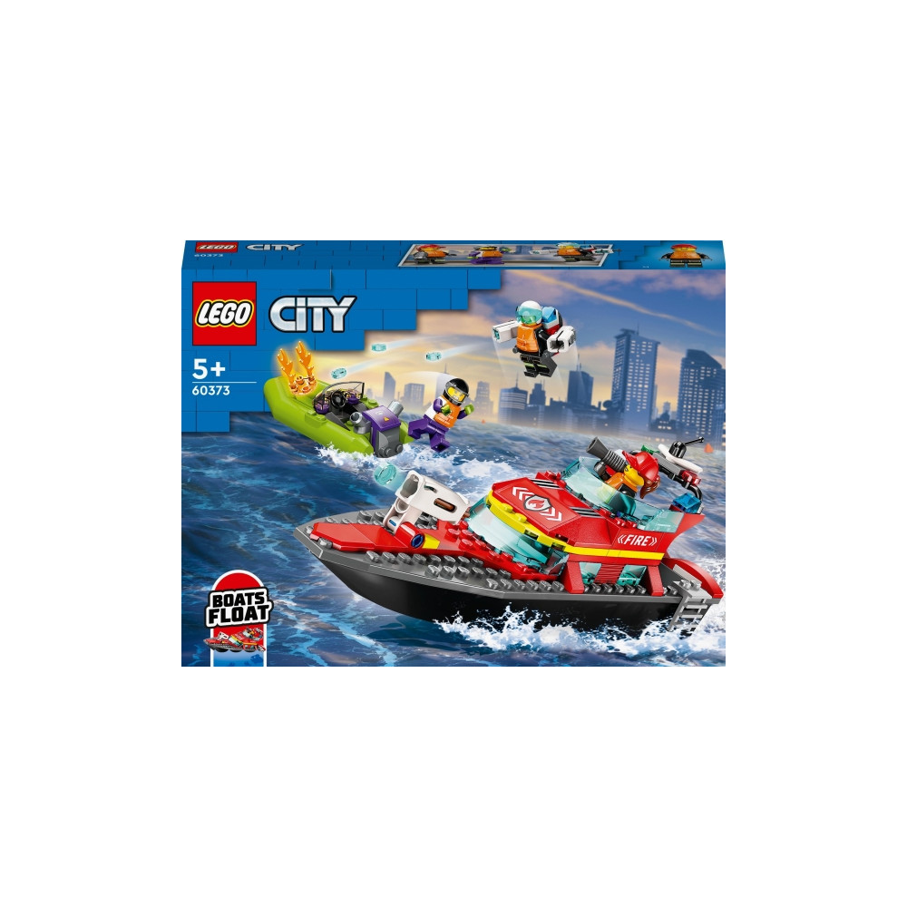 Produktbild för LEGO City 60373 - Fire Rescue Boat - byggsats