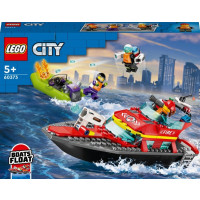 Produktbild för LEGO City 60373 - Fire Rescue Boat - byggsats