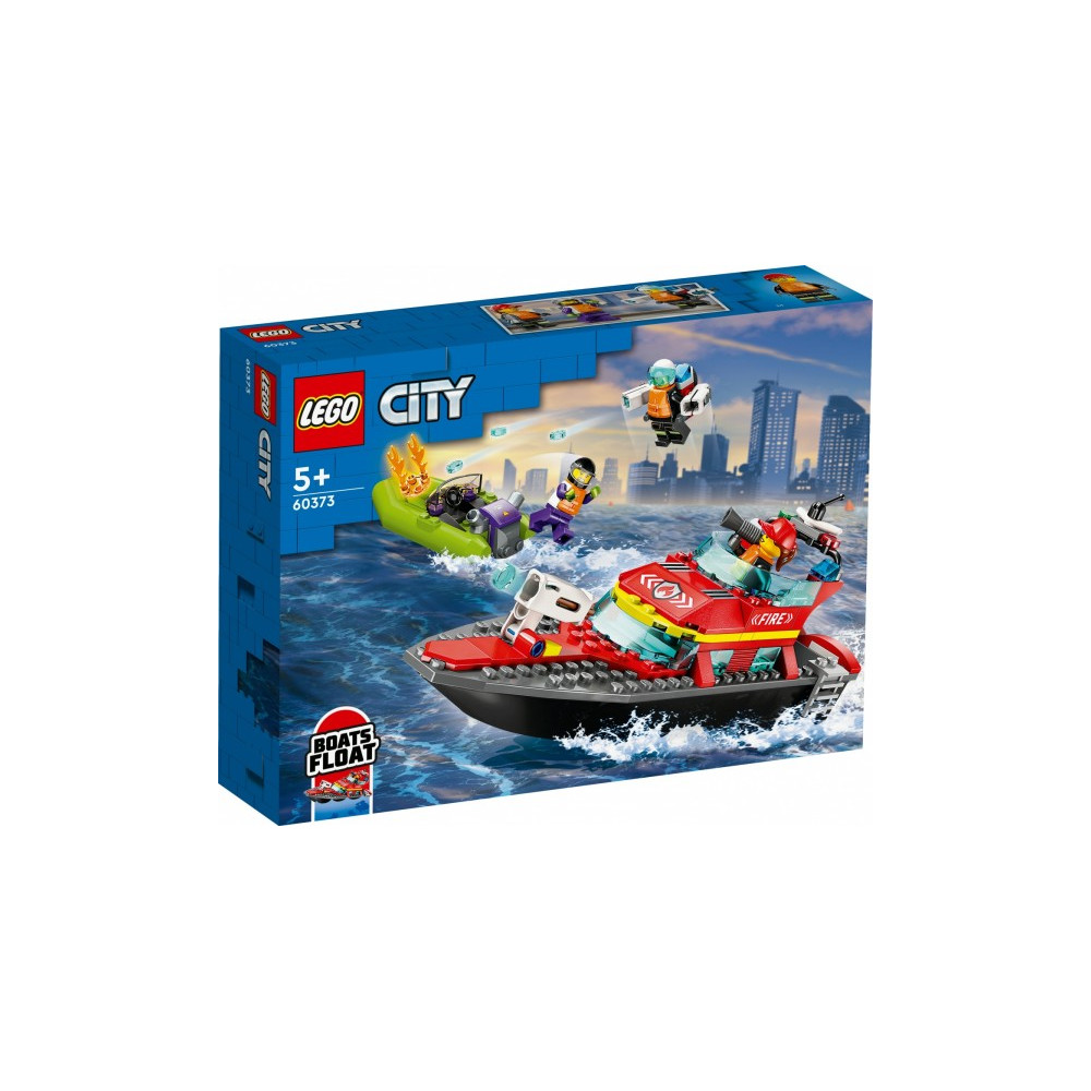 Produktbild för LEGO City 60373 - Fire Rescue Boat - byggsats