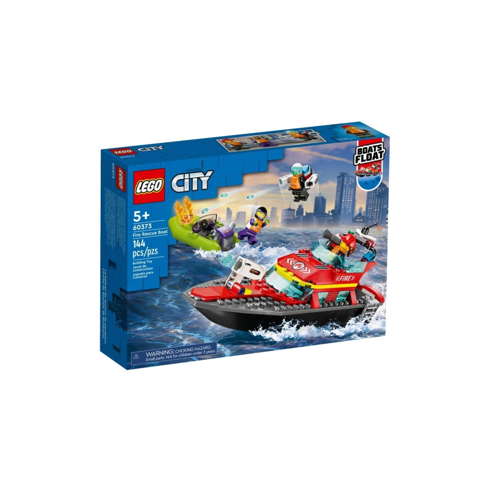 Produktbild för LEGO City 60373 - Fire Rescue Boat - byggsats