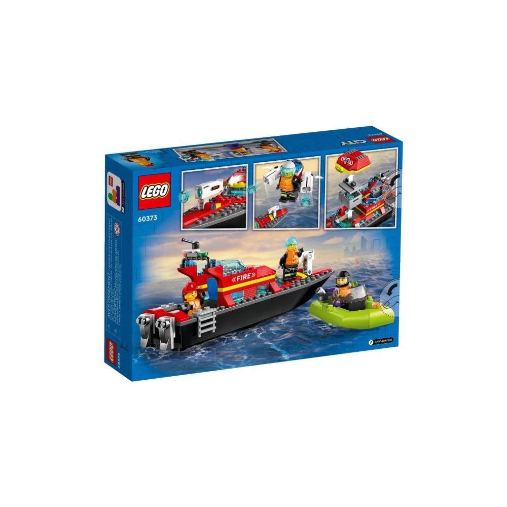 Produktbild för LEGO City 60373 - Fire Rescue Boat - byggsats