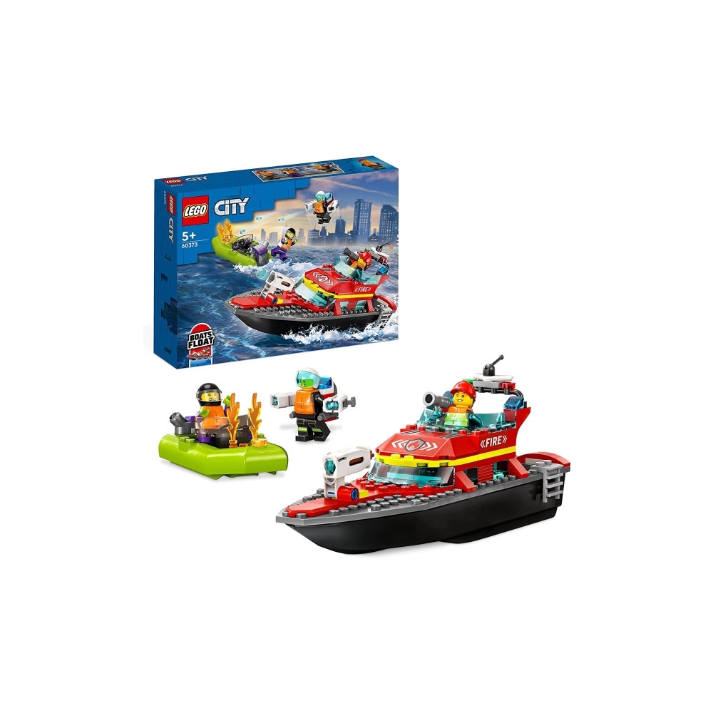 Produktbild för LEGO City 60373 - Fire Rescue Boat - byggsats