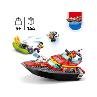 Produktbild för LEGO City 60373 - Fire Rescue Boat - byggsats