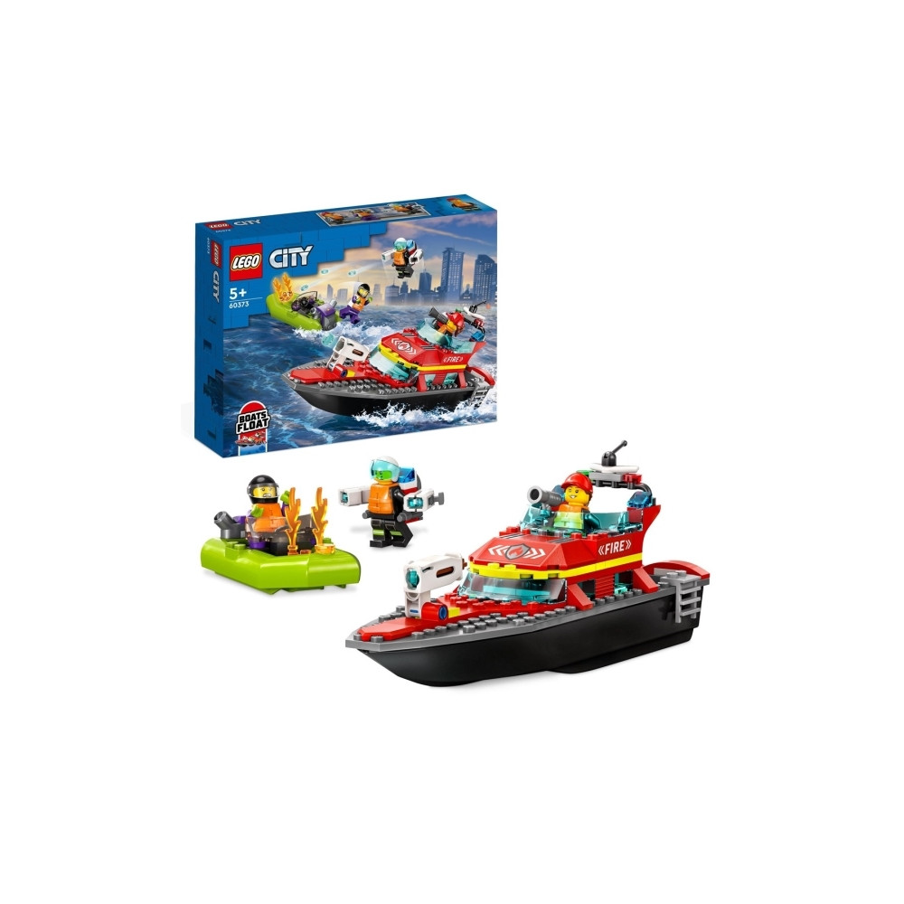 Produktbild för LEGO City 60373 - Fire Rescue Boat - byggsats