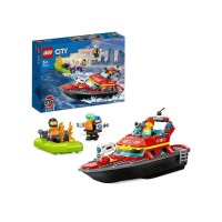 Produktbild för LEGO City 60373 - Fire Rescue Boat - byggsats