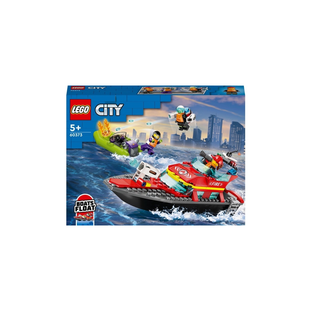 Produktbild för LEGO City 60373 - Fire Rescue Boat - byggsats