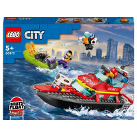 Produktbild för LEGO City 60373 - Fire Rescue Boat - byggsats