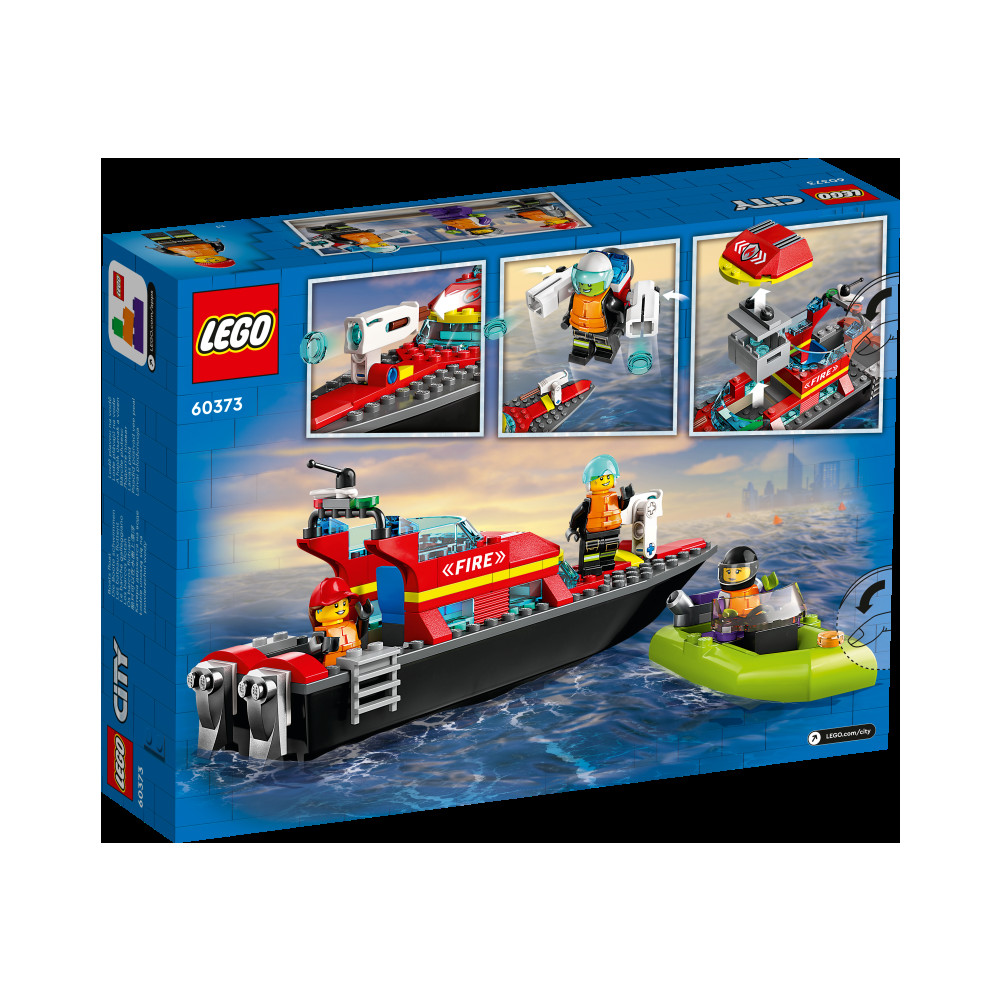 Produktbild för LEGO City 60373 - Fire Rescue Boat - byggsats