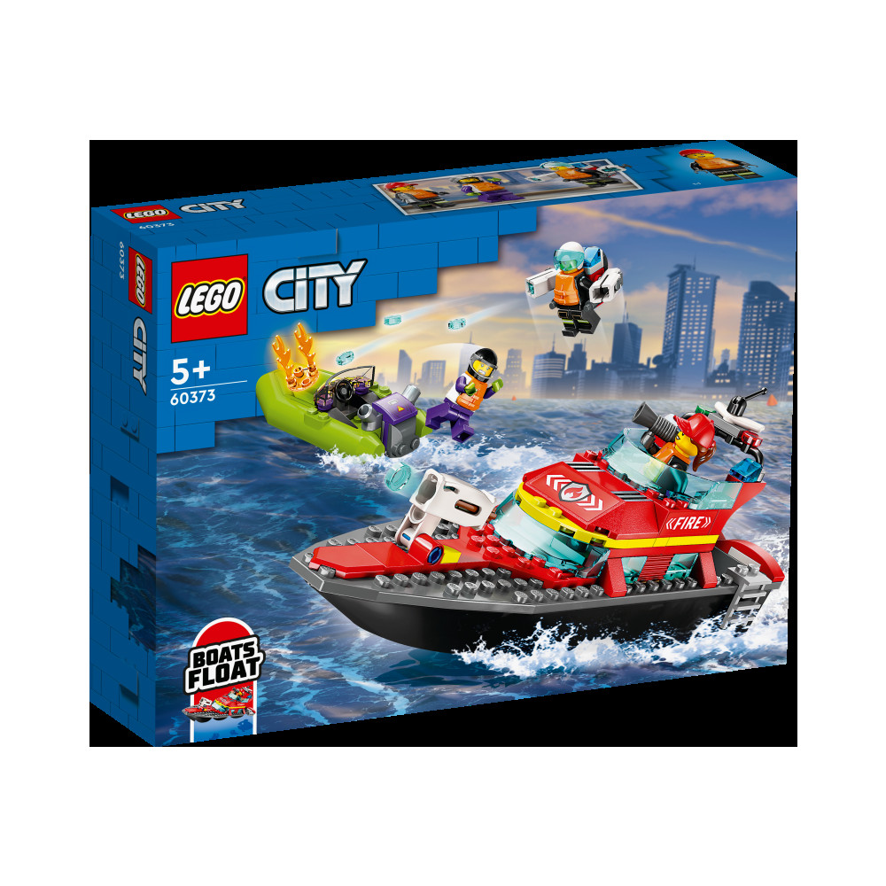 Produktbild för LEGO City 60373 - Fire Rescue Boat - byggsats