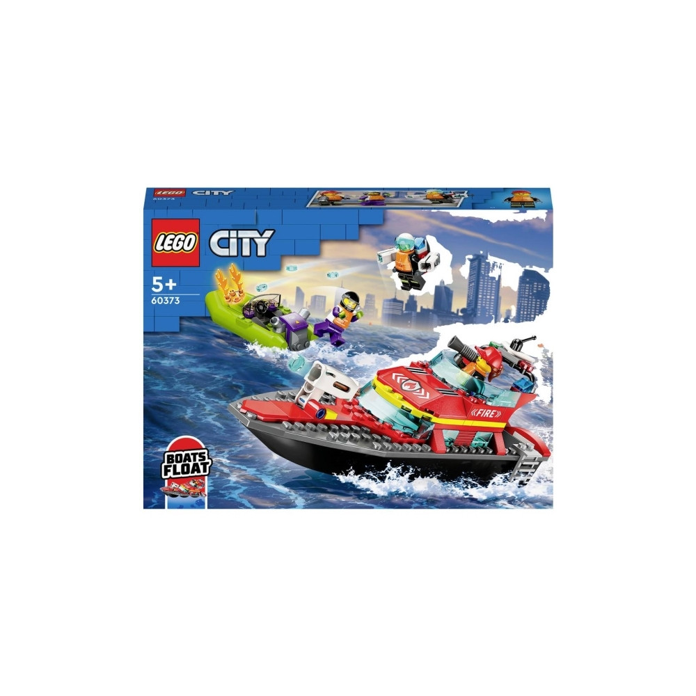 Produktbild för LEGO City 60373 - Fire Rescue Boat - byggsats