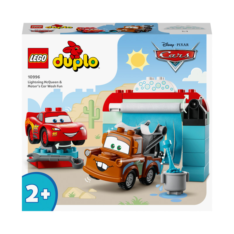 Produktbild för LEGO DUPLO | Disney och Pixars Bilar Blixten McQueen och Bärgarns roliga biltvätt