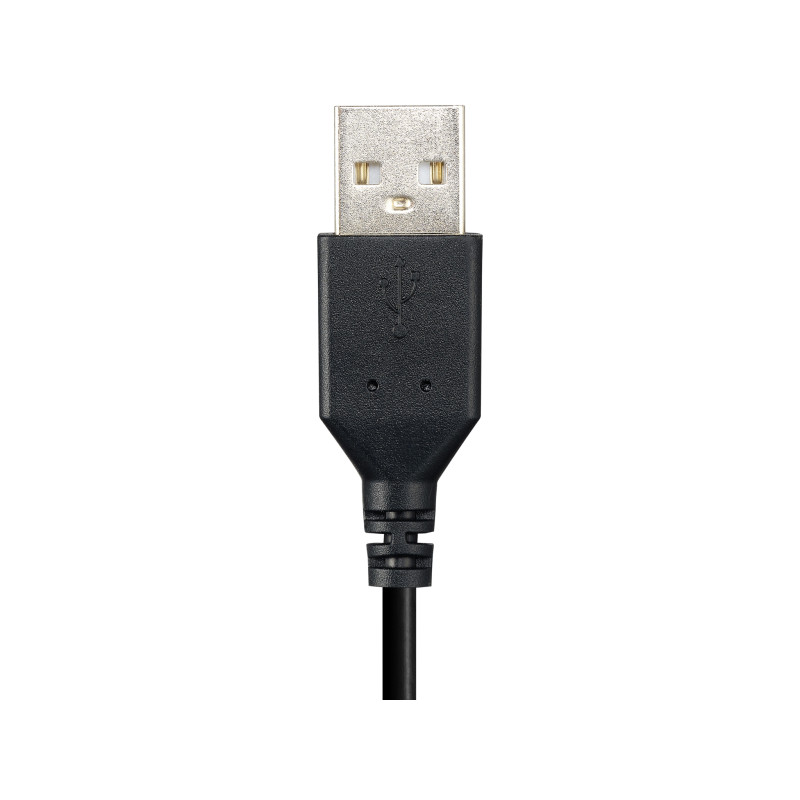 Produktbild för Sandberg USB Mono Headset Saver Kabel Huvudband Kontor/callcenter USB Type-A Svart, Silver