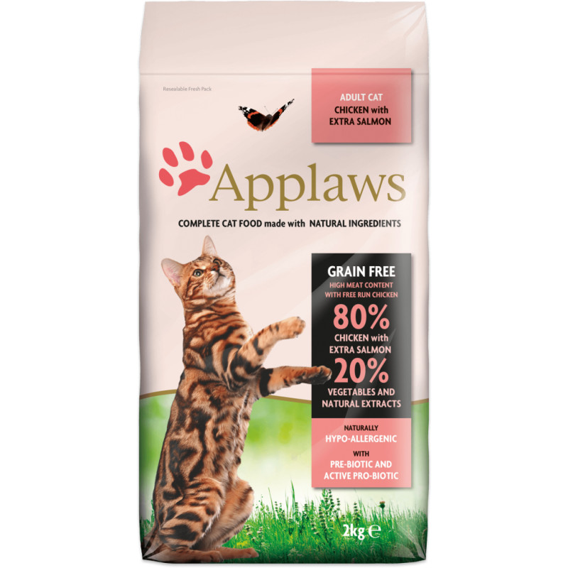 Produktbild för Applaws 5060122491648 torrfoder till katt 7,5 kg Vuxen Kyckling, Lax