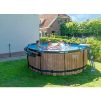 Produktbild för EXIT Stone pool ø360x122cm med filterpump