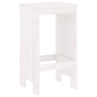 Produktbild för Barstolar 2 st vit 40x36x75 cm massiv furu