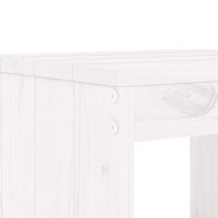 Produktbild för Barstolar 2 st vit 40x36x75 cm massiv furu