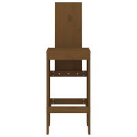 Produktbild för Barstolar 2 st honungsbrun 40x42x120 cm massiv furu
