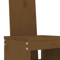 Produktbild för Barstolar 2 st honungsbrun 40x42x120 cm massiv furu