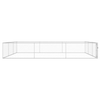 Produktbild för Hundgård för utomhusbruk galvaniserat stål 6x6x1 m