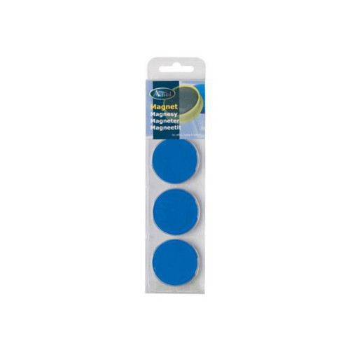 [Sweden Customer Branded Products] Magnetknappar ACTUAL 40 mm blå 4/fp
