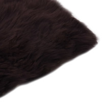 Produktbild för Sittdynor 2 st brun 40x40 cm äkta fårskinn