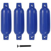 Produktbild för Båtfender 4 st blå 41x11,5 cm PVC