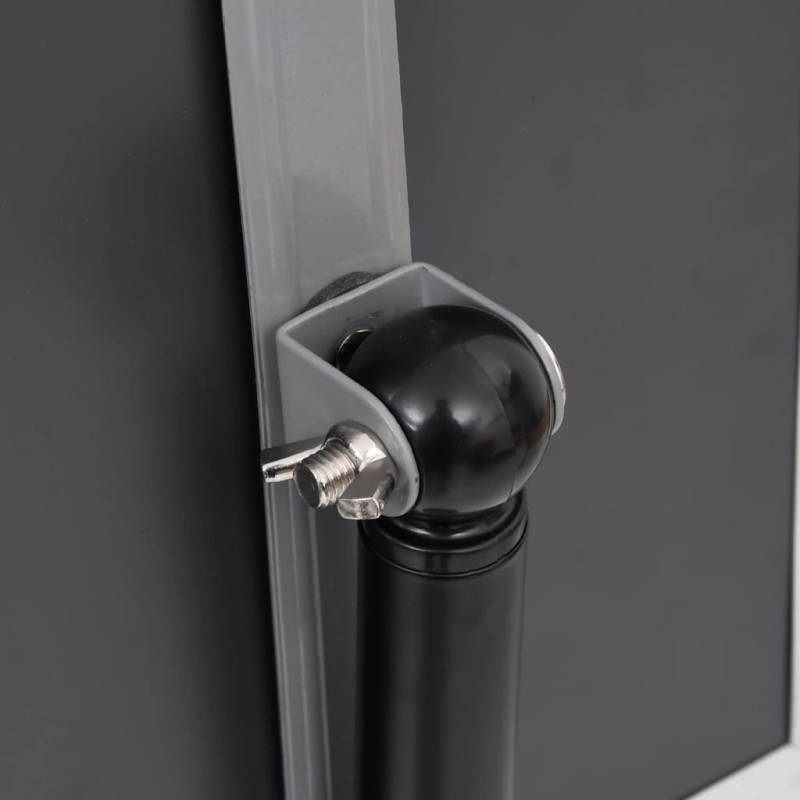 Produktbild för Skyltställ A4 svart aluminiumlegering