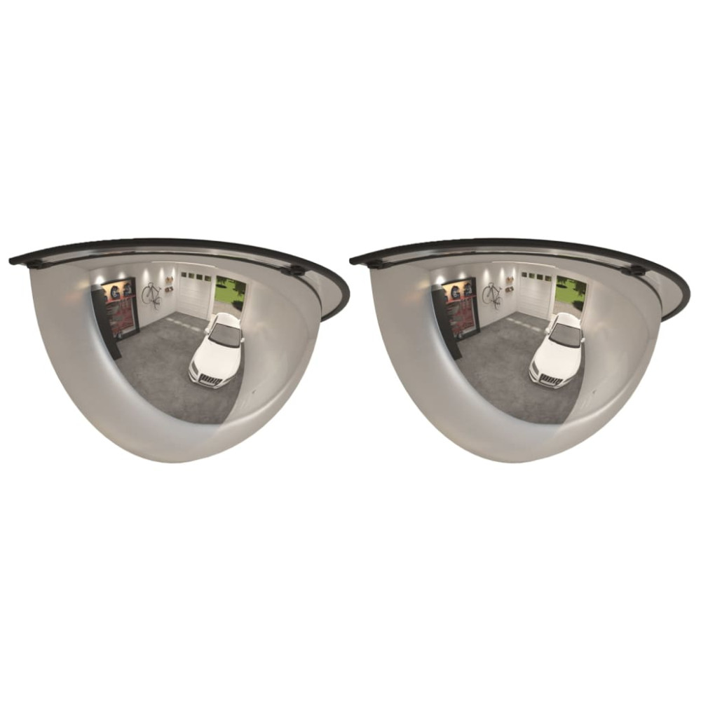 Produktbild för Trafikspeglar kupol 2 st Ø40 cm 180° akryl