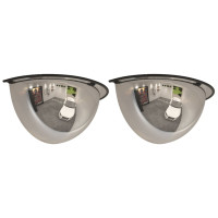 Produktbild för Trafikspeglar kupol 2 st Ø40 cm 180° akryl
