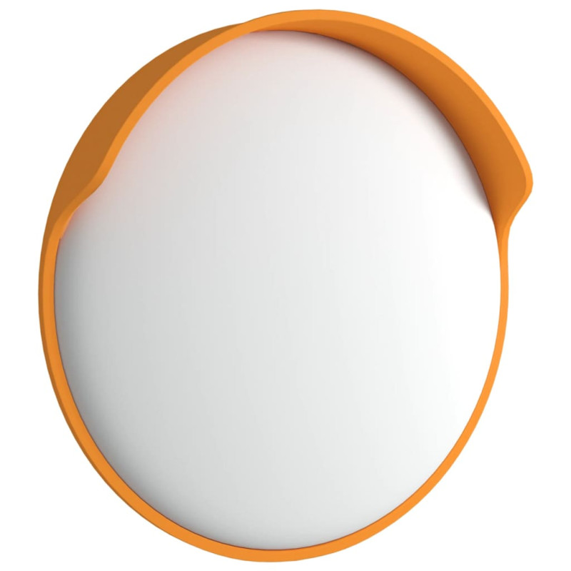 Produktbild för Konvex trafikspegel utomhusbruk orange Ø30 cm polykarbonat