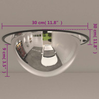 Produktbild för Trafikspeglar kupol Ø30 cm 360° akryl