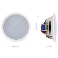 Miniatyr av produktbild för Inbyggnadshögtalare med diskant tak/vägg 2 st 240 W