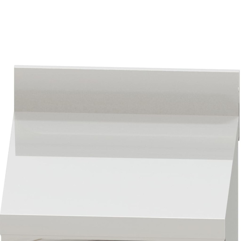 Produktbild för Diskbänk för storkök med 2 lådor rostfritt stål