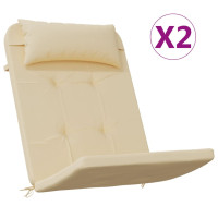 Produktbild för Solstolsdynor 2 st beige oxfordtyg